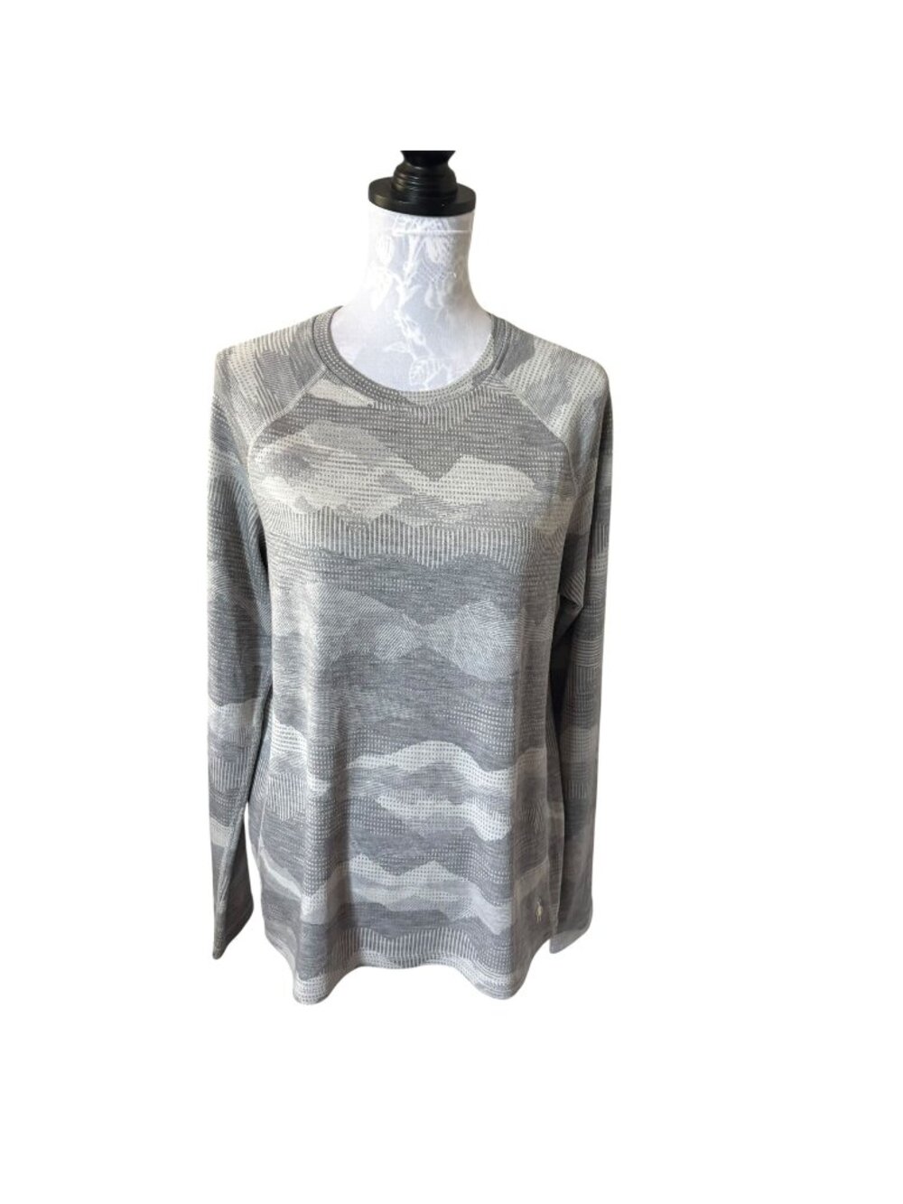 Smartwool Merino Wool Womens Long Sleeve Baselayer Gray Size 1X